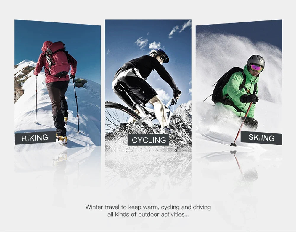 Outdoor face mask, cycling antifreeze head cover, winter skiing face protection, warm ear mask, fleece windproof face mask