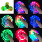 Crystal LED Light Fidget Spinner Glow Stress Relief Finger Toy