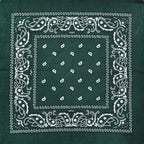 New Design Fashion Hip Hop Cotton Bandana Square Cashew Scarf Headband Tie Dye Black Red Paisley Gifts For Women/Men/Boys/Girls