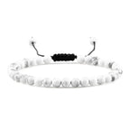 Adjustable Mini Natural Stone Lava Tiger Eye Beaded Bracelets & Bangle for Women Men Chakra Beads Braided Bracelet Charm Jewelry