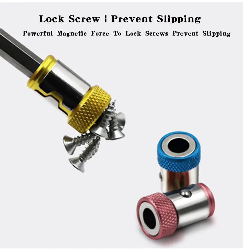 Magnetic Bit Holder Alloy Electric Magnetic Magnet Powerful Ring For 6.35mm Shank Magnetizer for Phillip Drill Bits
