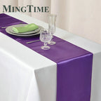 Satin Table Runner 30cm X 275cm Wedding Party Supply Christmas Home Modern Coffee Dining Luxury Table Decoration 12" X 108"