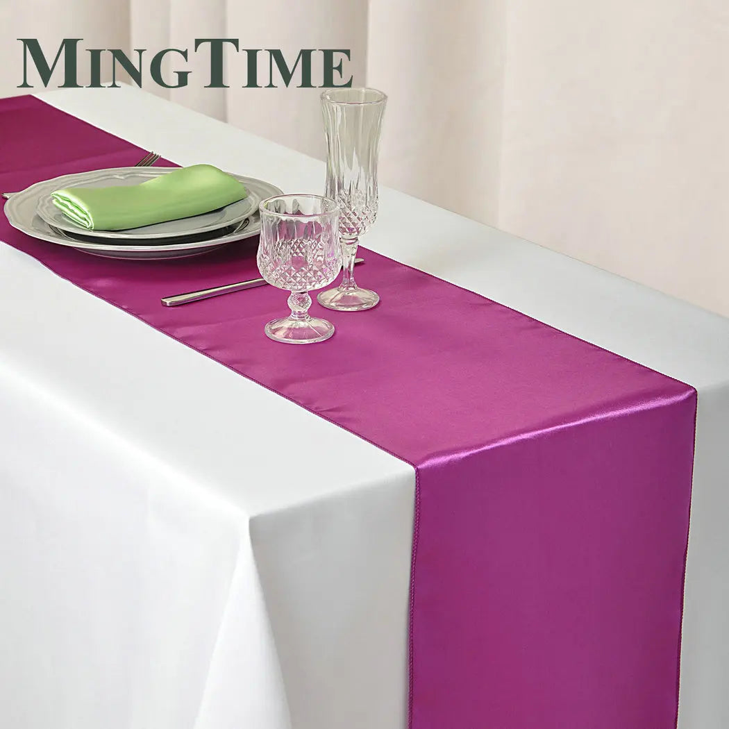 Satin Table Runner 30cm X 275cm Wedding Party Supply Christmas Home Modern Coffee Dining Luxury Table Decoration 12" X 108"
