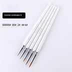 4/5/10pcs Miniature Hook Line Pen art painting brushes weasel hair paint brush gouache watercolor oil paint artists Hand Painted