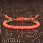 Tibetan Buddhist Bracelet Unisex Handmade Braided King Kong Knot Colorful String Bracelets for Women Men Lovers Lucky Jewelry