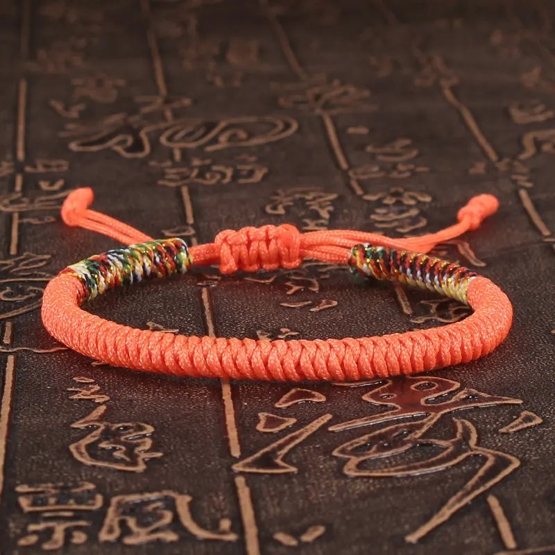 Tibetan Buddhist Bracelet Unisex Handmade Braided King Kong Knot Colorful String Bracelets for Women Men Lovers Lucky Jewelry
