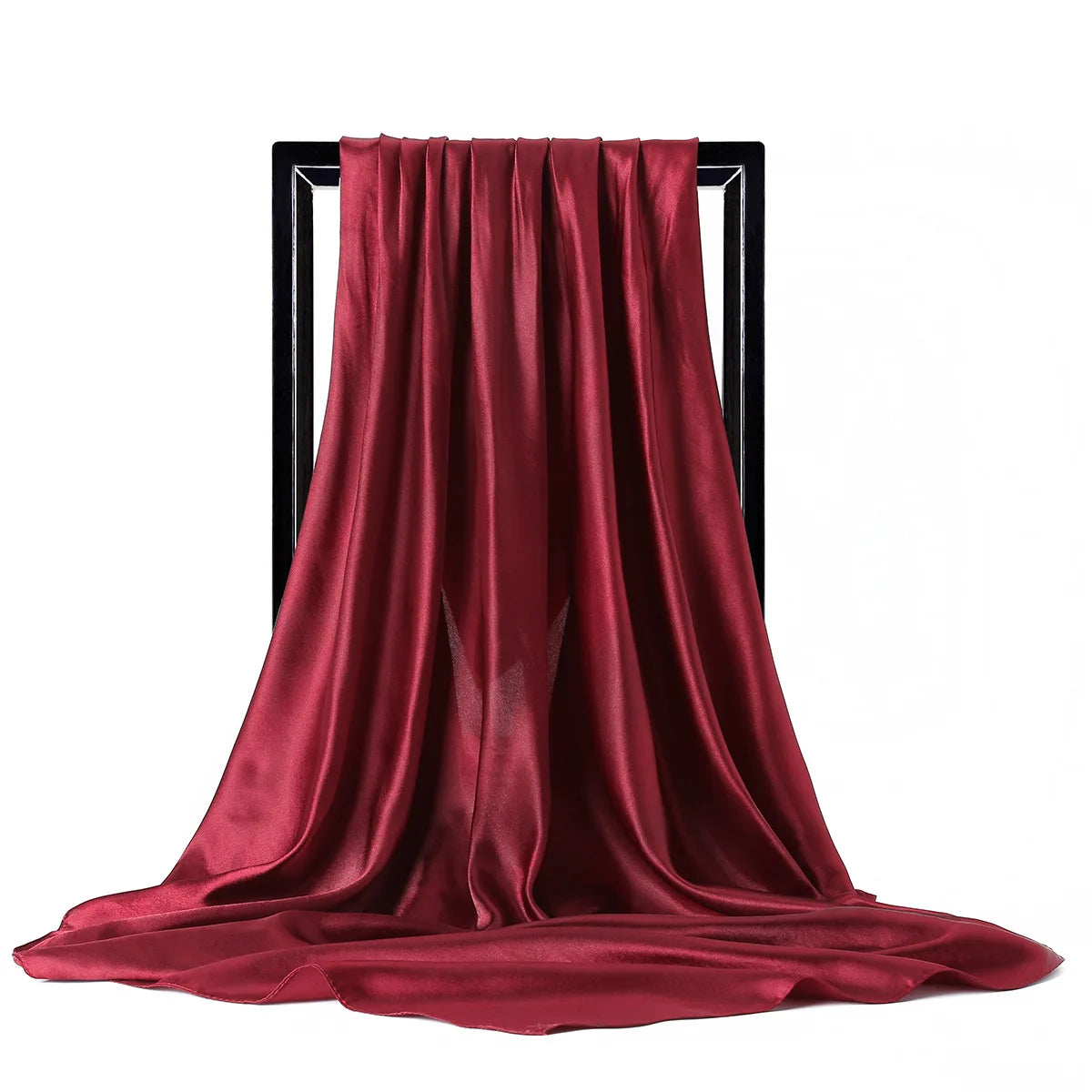 Luxury Satin Silk Feel Scarf for Women Hijab Shawl & Head Wrap