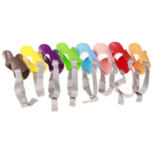 Dog Silicone Duck Muzzle Mask – Anti-Bite & Anti-Bark Adjustable Pet Muzzle