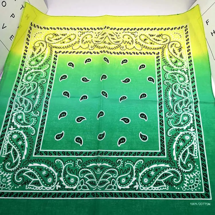 New Design Fashion Hip Hop Cotton Bandana Square Cashew Scarf Headband Tie Dye Black Red Paisley Gifts For Women/Men/Boys/Girls