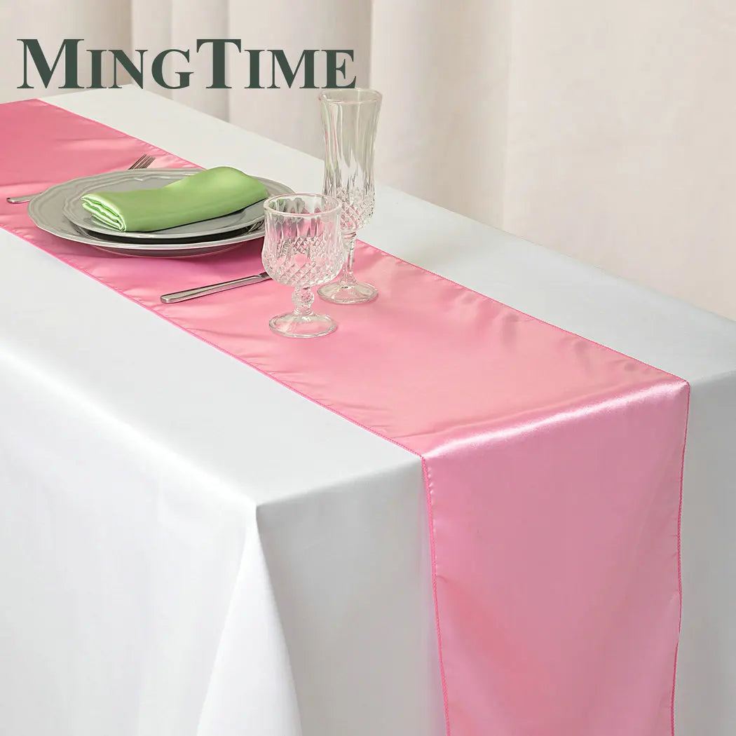 Satin Table Runner 30cm X 275cm Wedding Party Supply Christmas Home Modern Coffee Dining Luxury Table Decoration 12" X 108"