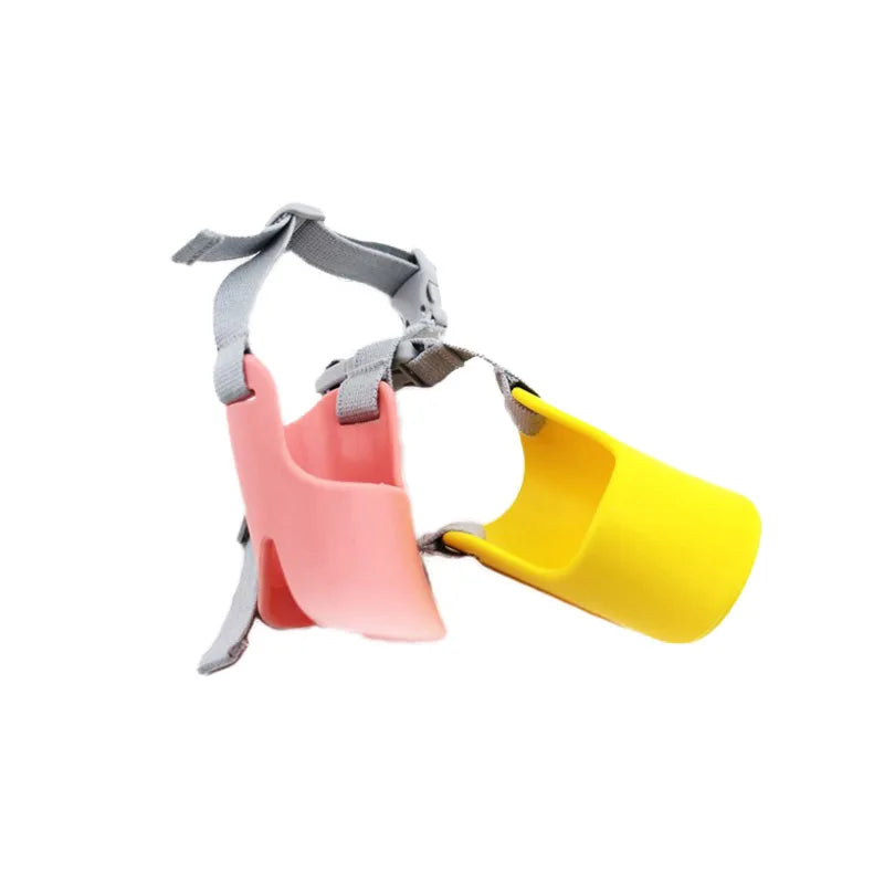 Dog Silicone Duck Muzzle Mask – Anti-Bite & Anti-Bark Adjustable Pet Muzzle