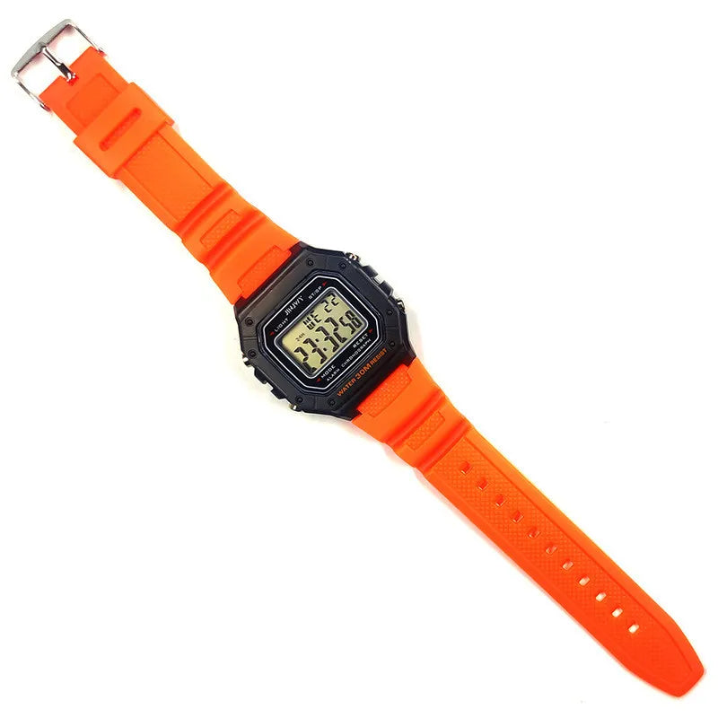 Fashion Men Digital Wristwatches Sport Army Green Mens Watches Luxury Led Electronic Clock Waterproof Square Dial Reloj Hombre