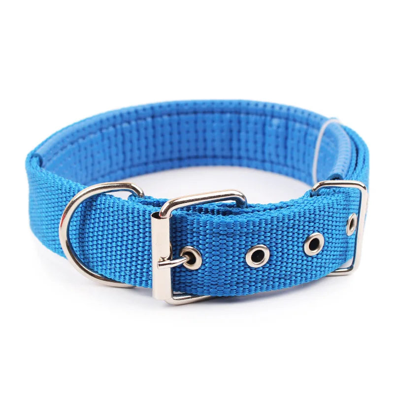 Solid Dog Collars Nylon Dog Collar For Small Medium Large Dogs Teddy Keji Pitbull Bulldog Beagle - WTN Essentials 