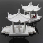 GY01 2 Sets Pavilion Model Gloriette Chinese Construction Educational 1:100 1:75 1:160 Railway Modeling