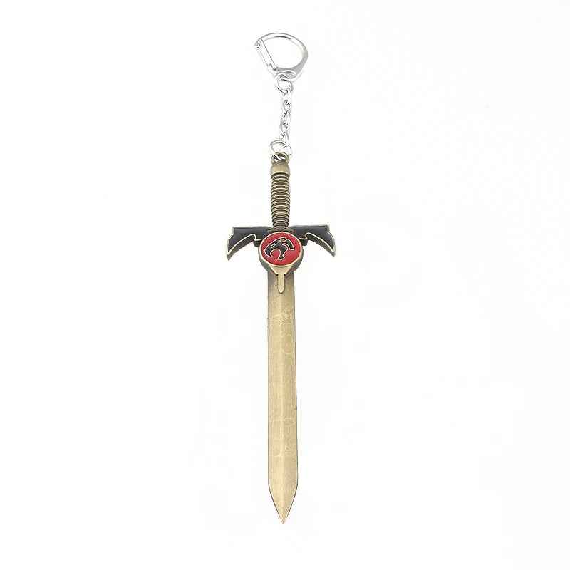 Cartoon Thundercats Keychain Women Men Jewelry Weapon Model Metal Pendant Keyring For Fans Gifts Jewelry