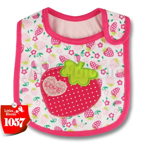 [Littles&Bloomz] Baby Girl Boy Feeding Bibs Waterproof Apron Cartoon Towel Kids Toddler Dinner baberos Bandanas Burp Cloths