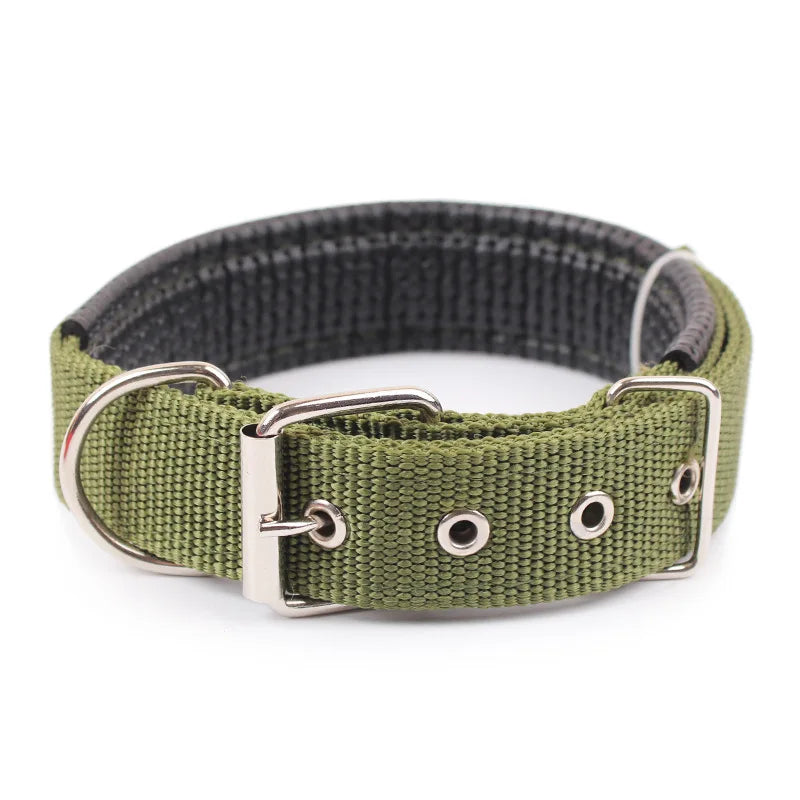 Solid Dog Collars Nylon Dog Collar For Small Medium Large Dogs Teddy Keji Pitbull Bulldog Beagle - WTN Essentials 