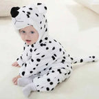 Winter Baby Rompers Baby Pijamas Panda Tiger Leopard Monkey Fox Animal Cartoon Hooded Jumpsuits Cosplay Costume Boys Girl Pajama