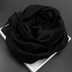 2023 New Pure Color Linen Women Scarf spring and autumn winter pashmina shawl foulard femme Plus Size Hijab Stole Scarves
