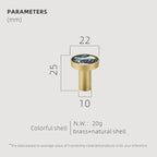 Dooroom Brass Hooks Shell Nordic Pastoral White Gold Bathroom Indoor Kitchen Hallway Wall Clothes Hooks Wall Hangings Row Hooks