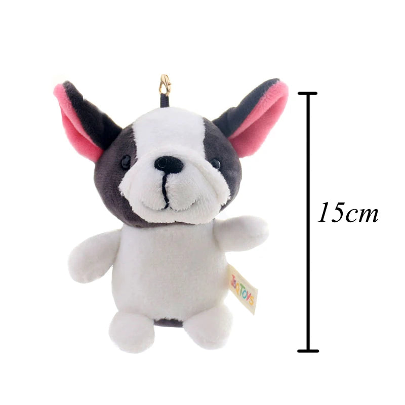 Cute Cartoon Animal Plush Keychain 15Cm Turtle Elephant Tiger Lion Hippo Raccoon Bulldog Bulldog Cat Penguin Monkey Plush Toy