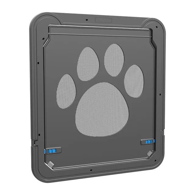 4-Way Lockable Pet Door – Durable Plastic Dog & Cat Flap for Screen Windows and Doors
