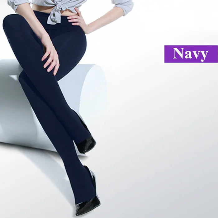 Women Black Sexy Tights Opaque Pantyhose 120D Seamless Winter Warm For Women Spring Autumn Nylon Stockings Footed Thick Stocking