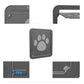 4-Way Lockable Pet Door – Durable Plastic Dog & Cat Flap for Screen Windows and Doors