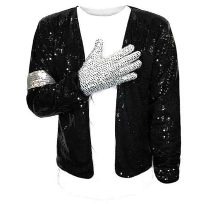 Unisex Michael Jackson Billie Jean Cosplay Costume – Performance Outfit