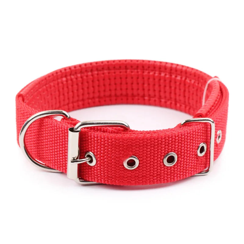 Solid Dog Collars Nylon Dog Collar For Small Medium Large Dogs Teddy Keji Pitbull Bulldog Beagle - WTN Essentials 