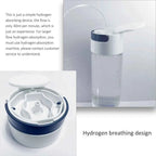 Bluevida Hydrogen Water Generator Bottle - Glass Cupbody - DuPont SPE & PEM Dual Chamber Maker Ionizer - H2 Inhalation Device