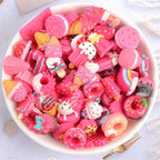 20pcs Candy Sweets Resin Flatback Slime Flat Cabochons Beads Embellishment For DIY Jewelry Findings Accessories Making Supplies