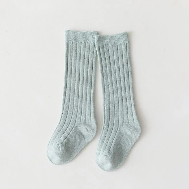 Spainish Children Socks Stripe Boys And Girls Cotton Sock Breathable Knee High Baby Long Socks School Uniform Socks 0-7Years