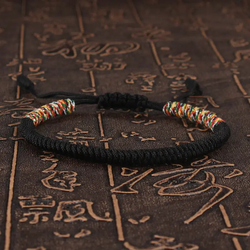 Tibetan Buddhist Bracelet Unisex Handmade Braided King Kong Knot Colorful String Bracelets for Women Men Lovers Lucky Jewelry