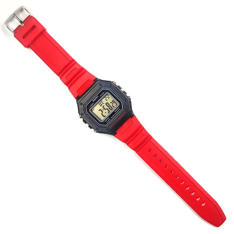 Fashion Men Digital Wristwatches Sport Army Green Mens Watches Luxury Led Electronic Clock Waterproof Square Dial Reloj Hombre