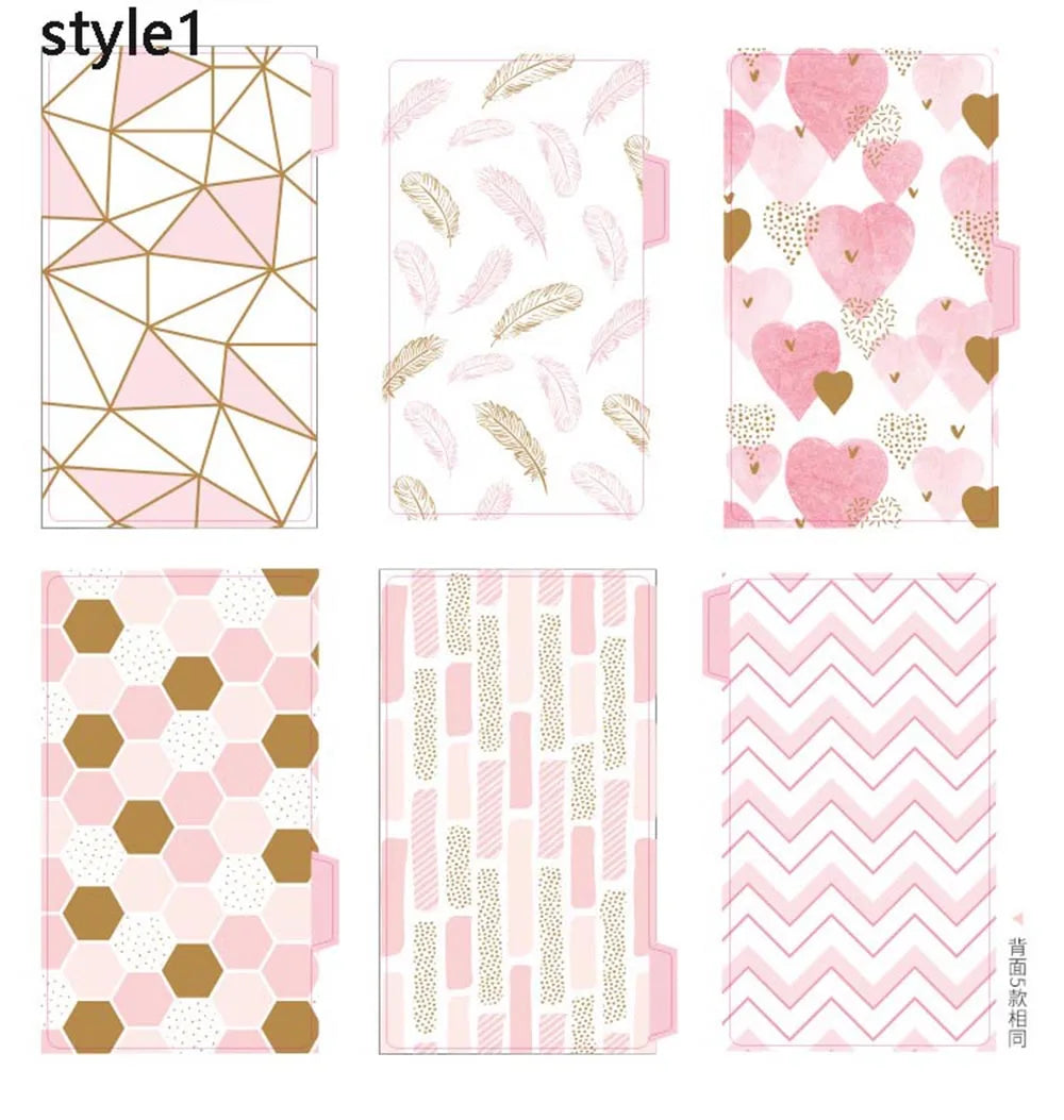 A7/A6/A5 Rose Golden Purple Blue Glittery Bling Binder Notebook Cover Diary Agenda Planner Paper Cover School Stationery