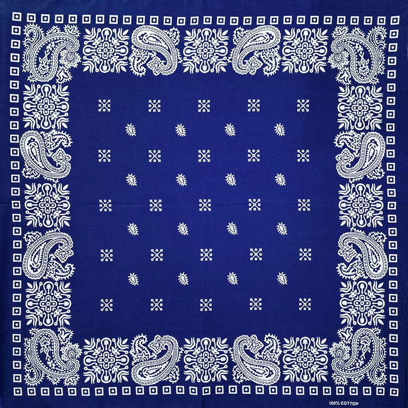 New Design Fashion Hip Hop Cotton Bandana Square Cashew Scarf Headband Tie Dye Black Red Paisley Gifts For Women/Men/Boys/Girls