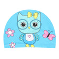Children Cartoon Swimming Cap Kids Elastic Fabric Swiming Pool Water Sport Protect Ears Hat Swim Bathing Hats Caps Boys Girls
