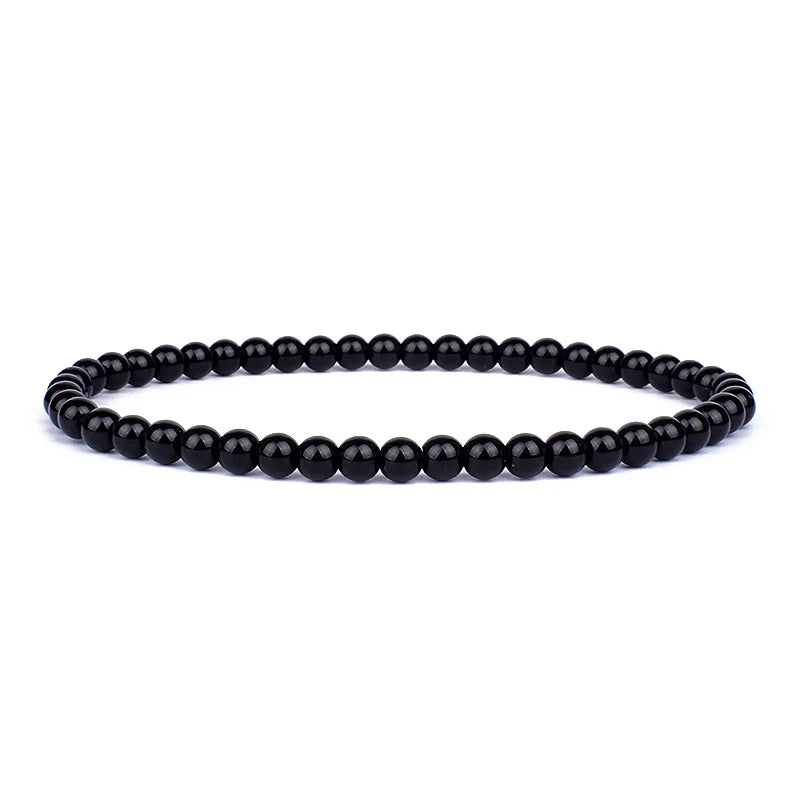 4mm 6mm Mini Energy Charm Bracelet Natural Stone Beads Yoga Healing Bracelet Jewelry for Women Men Best Friend Gift Dropshipping