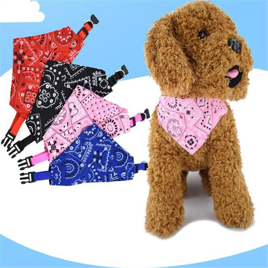 Adjustable Pet Bandana Scarf for Dogs & Cats