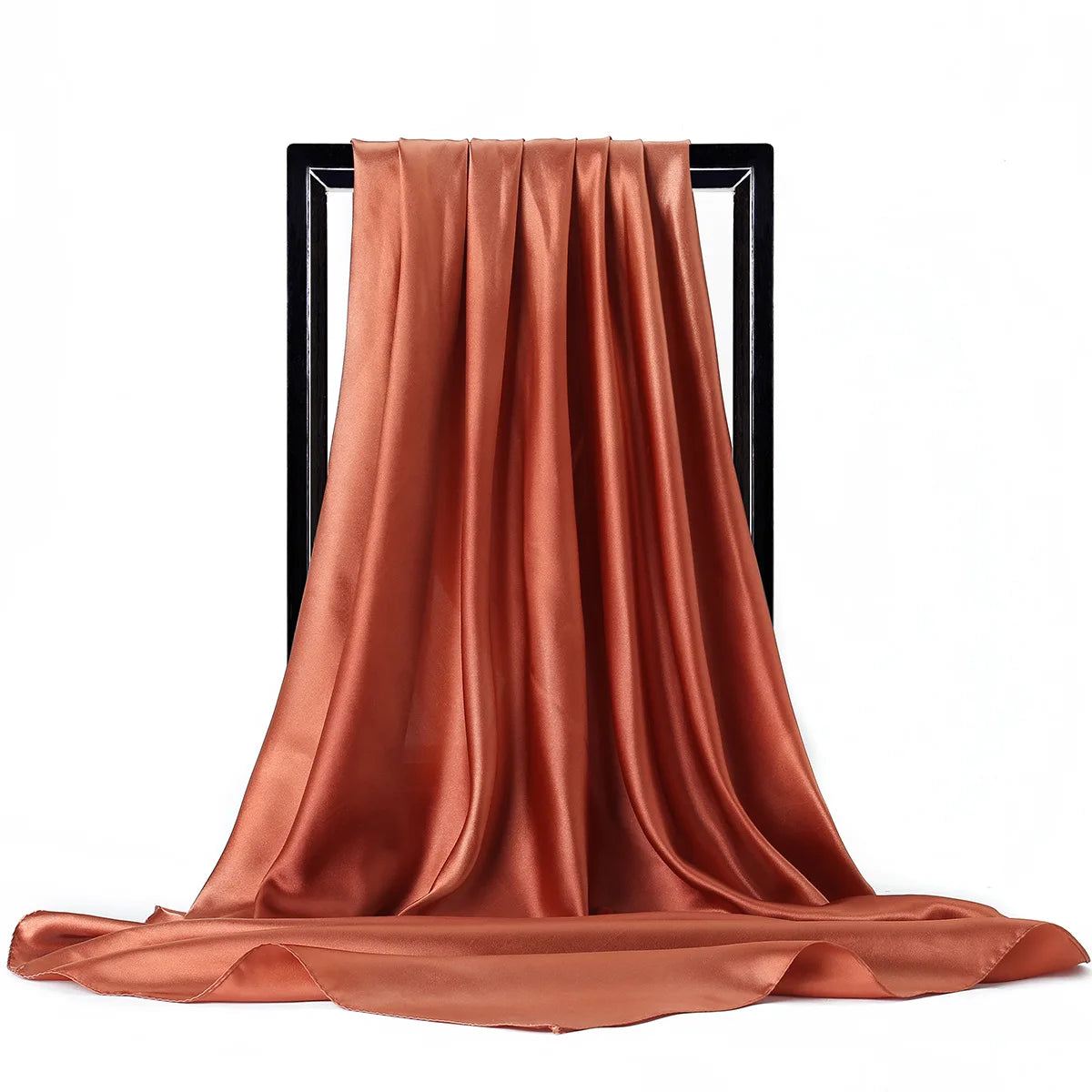 Luxury Satin Silk Feel Scarf for Women Hijab Shawl & Head Wrap
