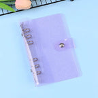 A7/A6/A5 Rose Golden Purple Blue Glittery Bling Binder Notebook Cover Diary Agenda Planner Paper Cover School Stationery