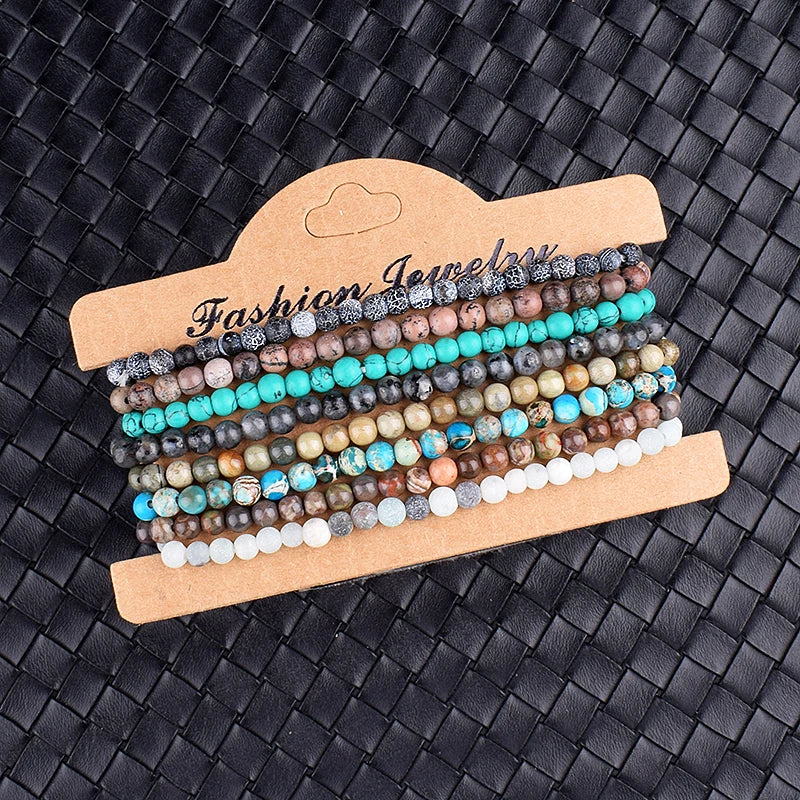 4mm 6mm Mini Energy Charm Bracelet Natural Stone Beads Yoga Healing Bracelet Jewelry for Women Men Best Friend Gift Dropshipping