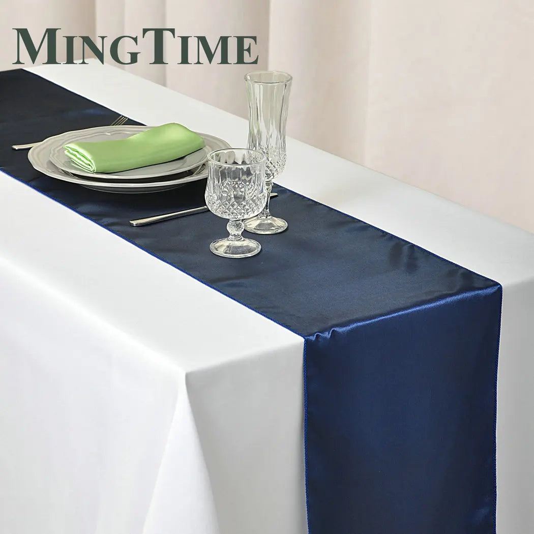 Satin Table Runner 30cm X 275cm Wedding Party Supply Christmas Home Modern Coffee Dining Luxury Table Decoration 12" X 108"
