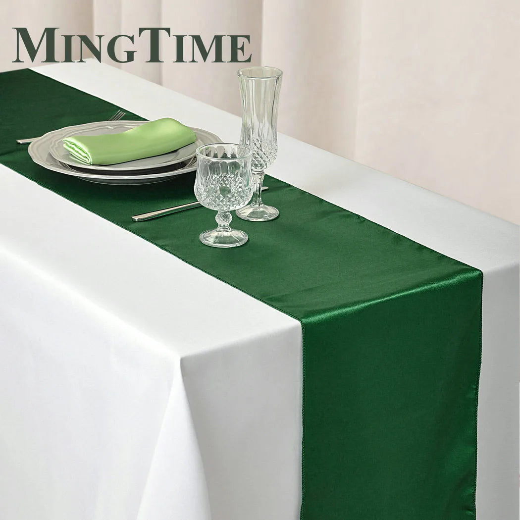 Satin Table Runner 30cm X 275cm Wedding Party Supply Christmas Home Modern Coffee Dining Luxury Table Decoration 12" X 108"