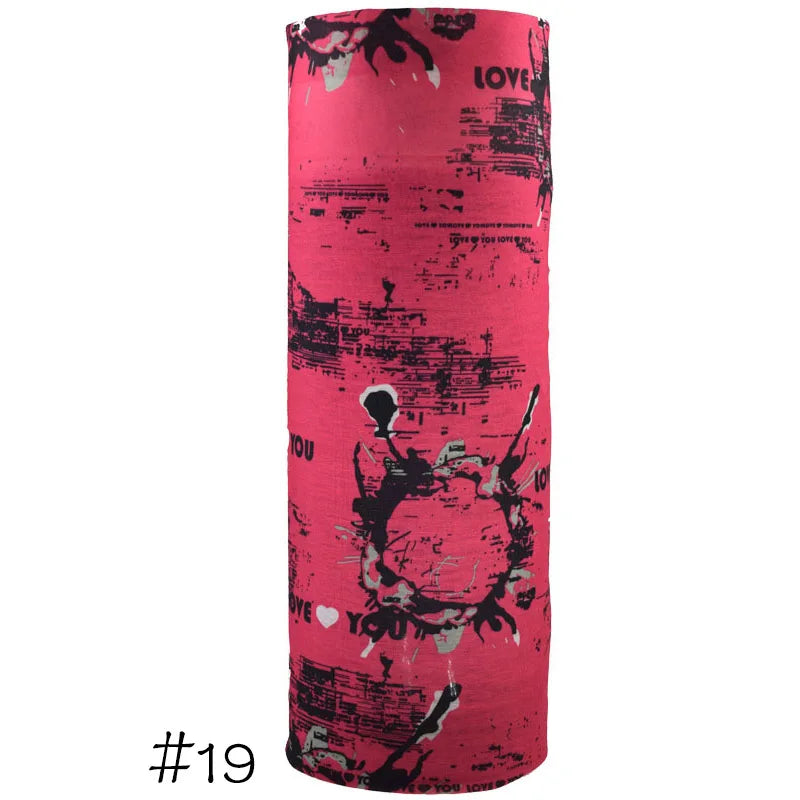 Men Women Windproof Headband Tube Bandana Headscarf Outdoor Cycling Mask Elastic Seamless Scarves Head Face Neck Sunshade Collar