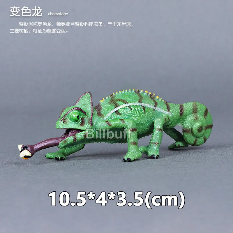 Simulation Wild Animals Zoo Wolf Monkey Fox Chameleon Pangolin Squirrel Chinchilla Donkey Sloth Model Figures Educational Toys