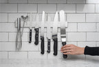 LMETJMA Professional Magnetic Knife Strip Stainless Steel Magnetic Knife Holder Rack Kitchen Knife Bar 30 40 50 cm JT333