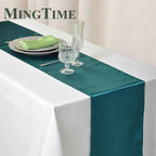 Satin Table Runner 30cm X 275cm Wedding Party Supply Christmas Home Modern Coffee Dining Luxury Table Decoration 12" X 108"