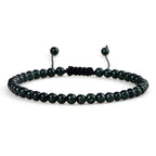 Adjustable Mini Natural Stone Lava Tiger Eye Beaded Bracelets & Bangle for Women Men Chakra Beads Braided Bracelet Charm Jewelry